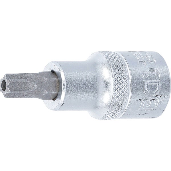 BGS Bit-Einsatz Antrieb Innenvierkant 12,5 mm (1/2) T-Profil (für Torx) mit Bohrung T45 - 4327