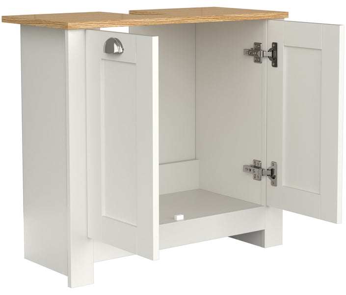 Holz Badmöbel Badunterschrank Schrank Balusa M