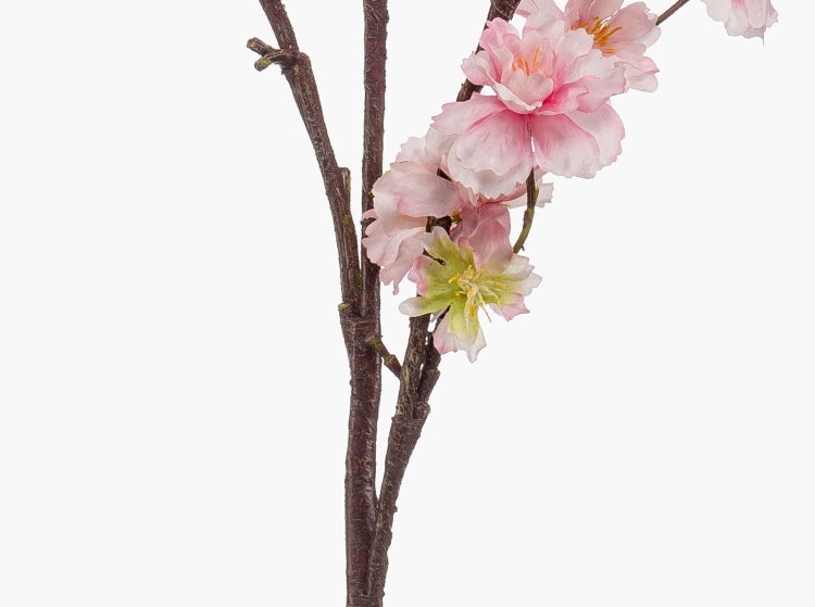 Deko Kirschblütenzweig GIMA mit Blüten, rosa, 120cm - Deko Blumenzweig