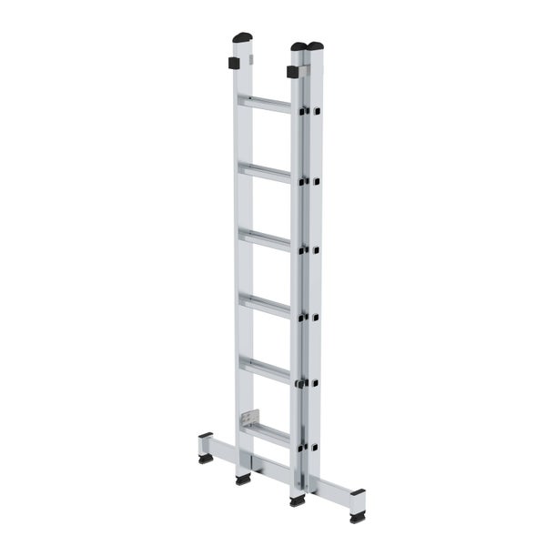 PROREGAL Sprossen-Schiebeleiter 2-Teilig mit Traverse 2 x 6 Sprossen