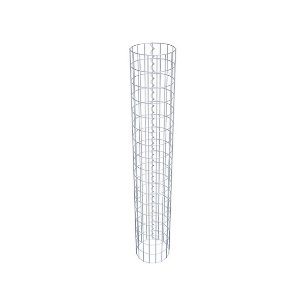 Gabionensäule Durchmesser 27 cm, MW 5 x 10 cm rund - Höhe: 1,70 m