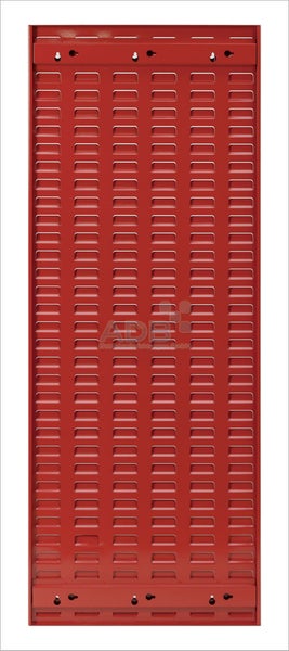 PROREGAL Orthogonale Schlitzplatte HxB 117,7 x 45,6 cm Verkehrsrot