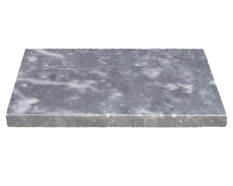 Wohnrausch Kalkstein Terrassenplatten BLUE ICE 61 x 40,6 x 3 cm, getrommelt, blau, grau