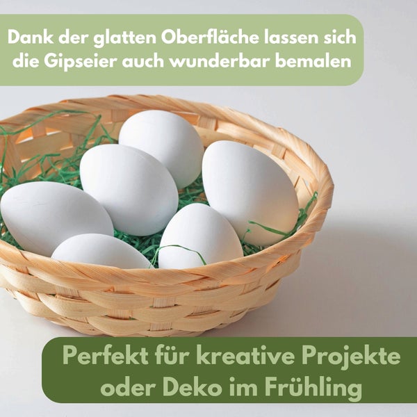 6x Legeeier Kunsteier Nesteier für Hühner Gipseier Bruteier Fasanen Gänse Enten Künstliche Eier Enteneier Braun