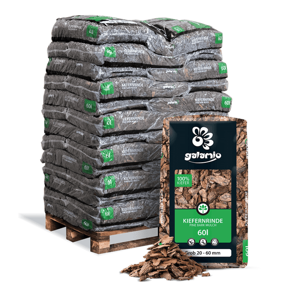 Galamio Rindenmulch Kiefer Grob 60l x 39 Sack 2340l Palette