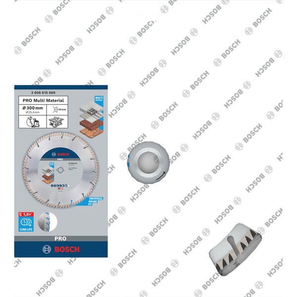 Bosch PRO Multi Material Diamanttrennscheibe 300 x 25,4 mm - 2608615069