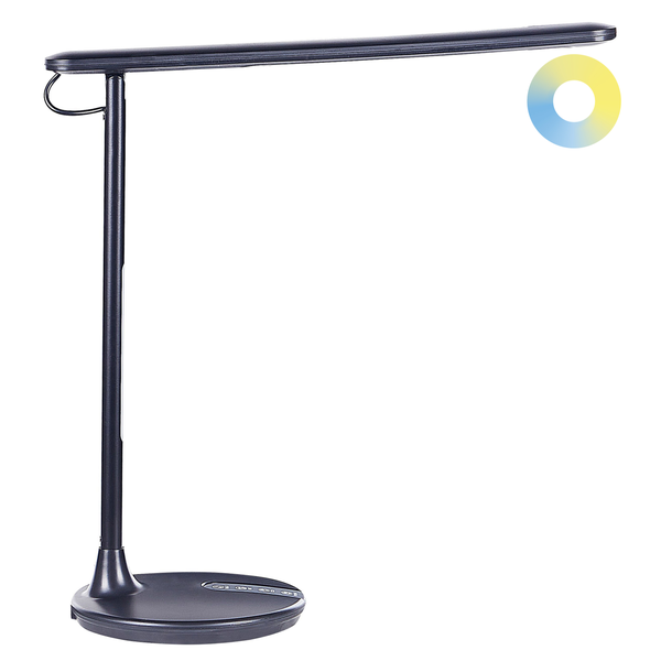 LED Schreibtischlampe DRACO mit Dimmer Metall Schwarz