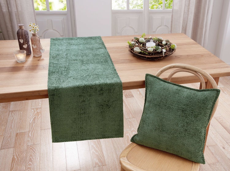 FRANK FLECHTWAREN | Kissenhülle Chenille, POLYESTER, 45 x 45 cm