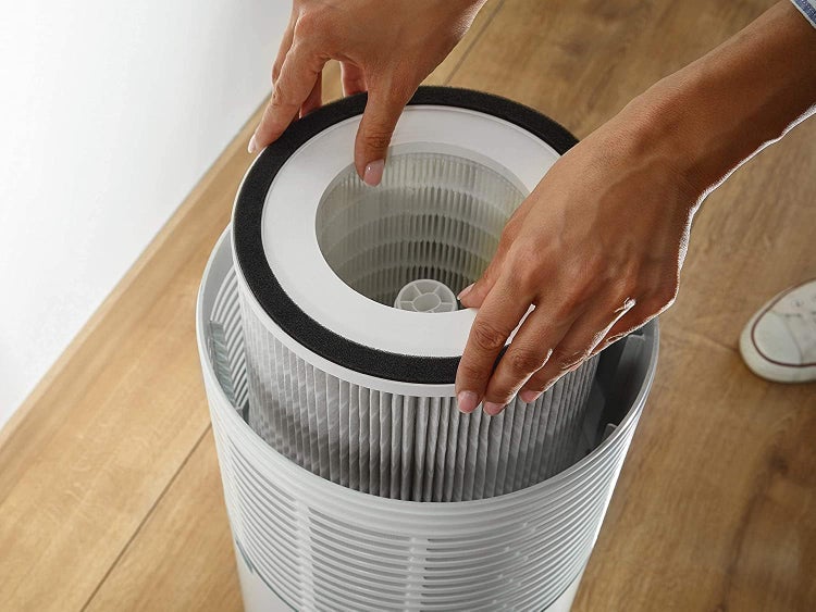 Soehnle Airfresh Clean Connect 500 mit Bluetooth, Luftreiniger Allergiker mit App-Anbindung, Air Purifier reinigt 99,5% aller Partikel, Keime, Pollen, Luftreiniger Raucherzimmer bis 78m²