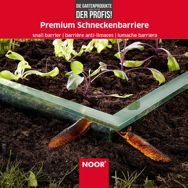 Premium Schneckenbarriere - 20 cm x 8 m Schneckenzaun mit Doppelfalz - wetterfest und UV-stabil - Schnecken-Abwehr ohne Chemie