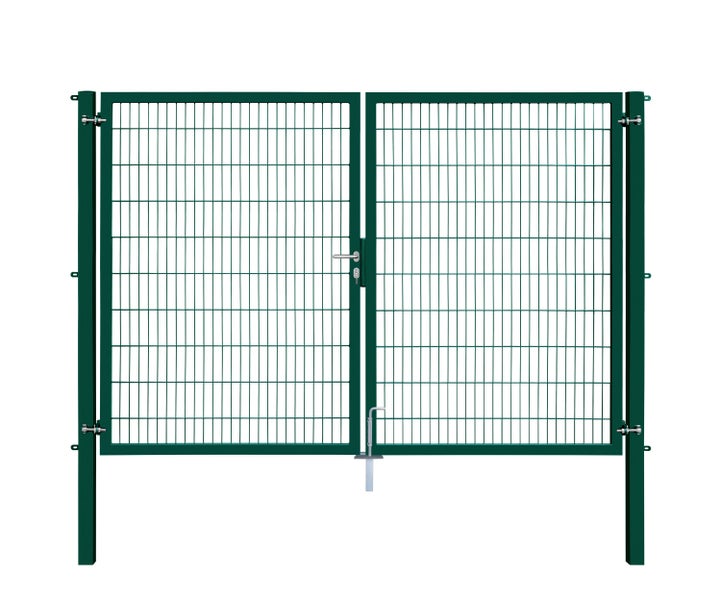 Doppelflügeltor aus Drahtgitter für den Garten