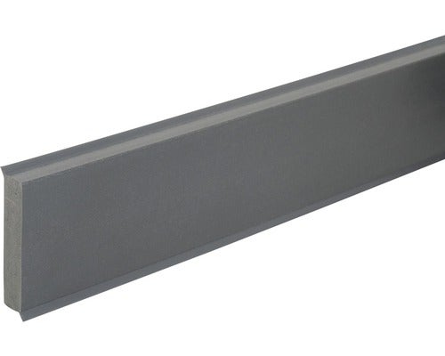 SKANDOR Schaumleiste K0211 PVC anthtrazit mit Dichtlippe 12x58x2500 mm