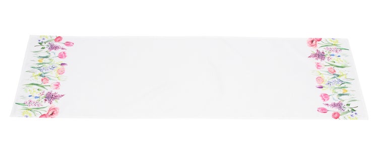 FRANK FLECHTWAREN|Tischläufer Blumenzauber, 40 x 140 cm, POLYESTER