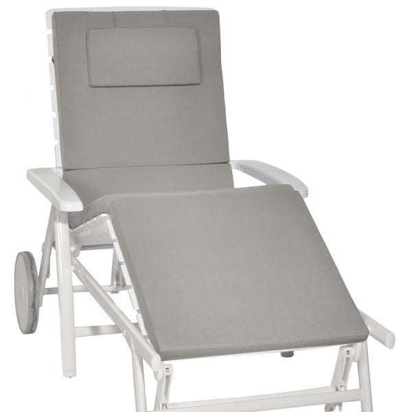 Beautissu Loft RL Rollliegenauflage 200x60x5cm Hellgrau