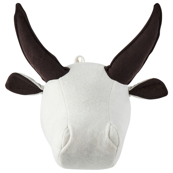 Wanddekoration für Kinder Stier GEOFFREY Baumwolle 24 cm Weiß