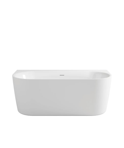 Calmwaters Vorwand-Badewanne 160x75 cm Komplettset Seamless Comfort, fugenloses Design, vormontiert mit Schürze & Ablaufgarnitur, Acryl, Made in EU, 02SL6221