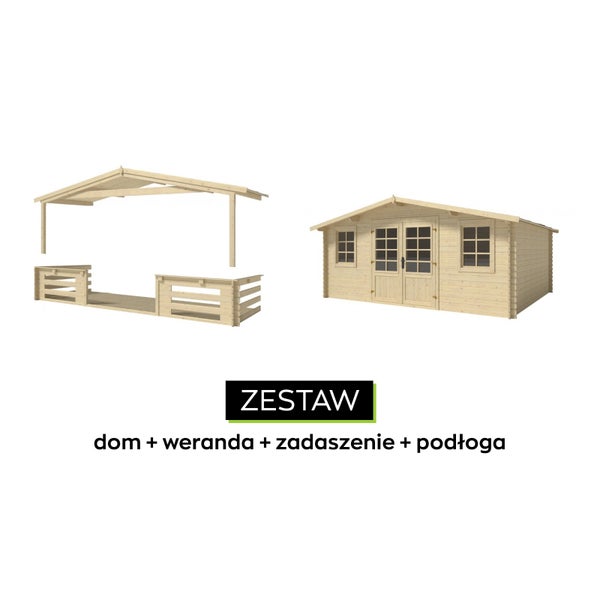 Gartenhaus, Gerätehaus 30m2 - 5x4m - 28mm