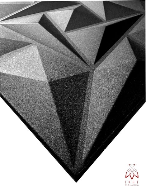 Polystyrol XPS Styropor 3D Paneelen Deckenpaneelen Dekoren 50x50cm 3mm stärke Quarz Schwarz