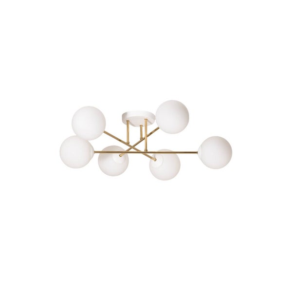 Deckenleuchte mit sechs Leuchtkugeln