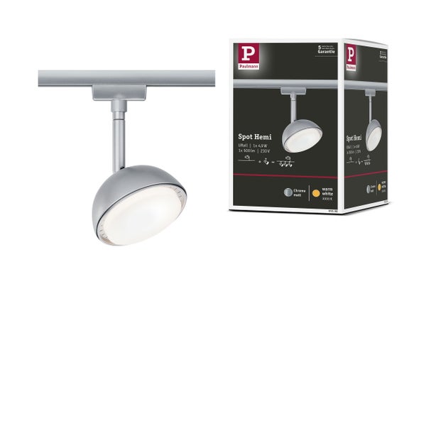 Paulmann Logo; Spot Hemi URail Strahler; fünf Jahre Garantie