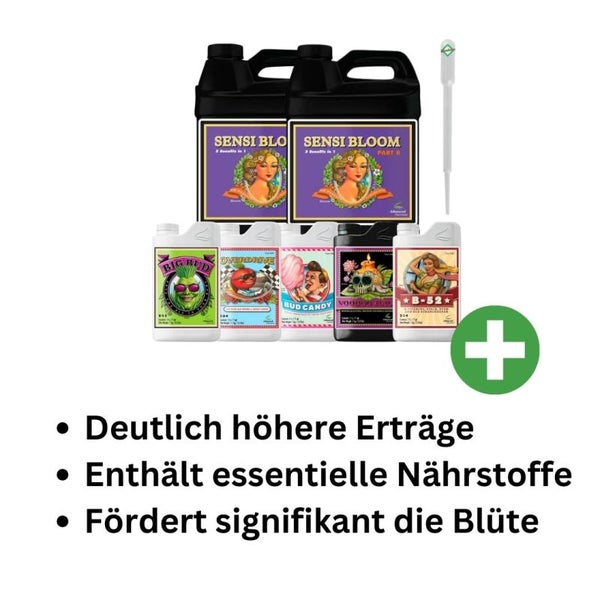 Advanced Nutrients 7-teiliges Grow & Bloom Dünger Set – Komplettset mit pH Perfect, Bud Candy, Voodoo-Juice, B-52, Overdrive & Big Bud für Gesunde Pflanzen, Maximales Wachstum & Üppige Blüten