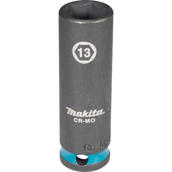 Makita E-16302 Steckschlüssel 3/8 SW13 Impact Black lang