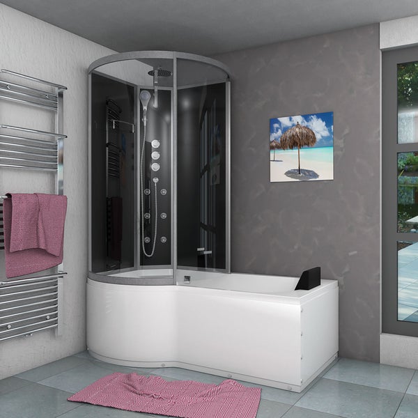 Wanne Dusche Kombination sw K50-R32 100x170