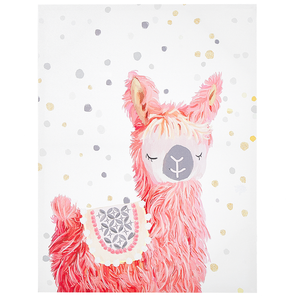 Canvas AFASSA Tiermotiv 60 x 80 cm Rosa