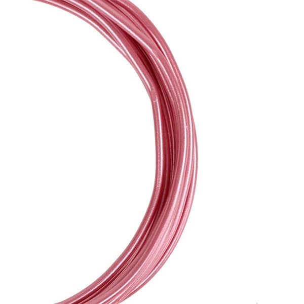 Biegsamer Aluminiumdraht für Bastelarbeiten und Floristik, rosa.