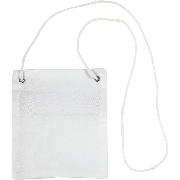 Creativ Company  Brustbeutel, Größe 13x15 cm, 210 g, Weiß, 1 Stk