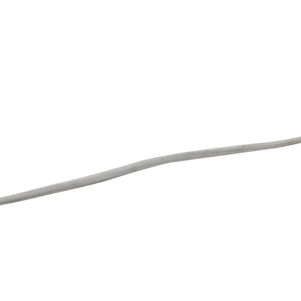 Geflochtenes Textilkabel, grau.