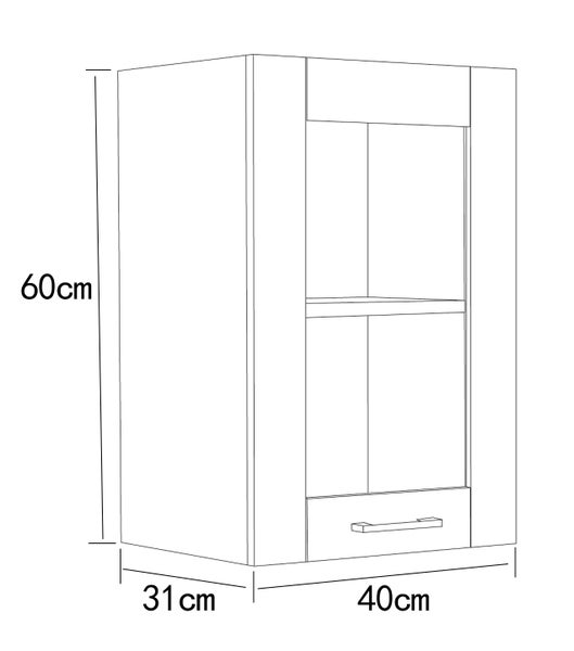 Küchenschrank B. 40 cm Hängeschrank Küche Colura