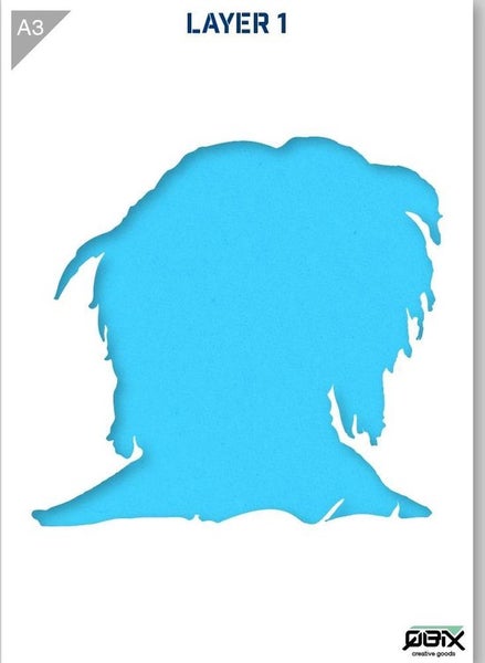 Bob Marley Schablone - 2 Schichten Kunststoff A3 Schablone