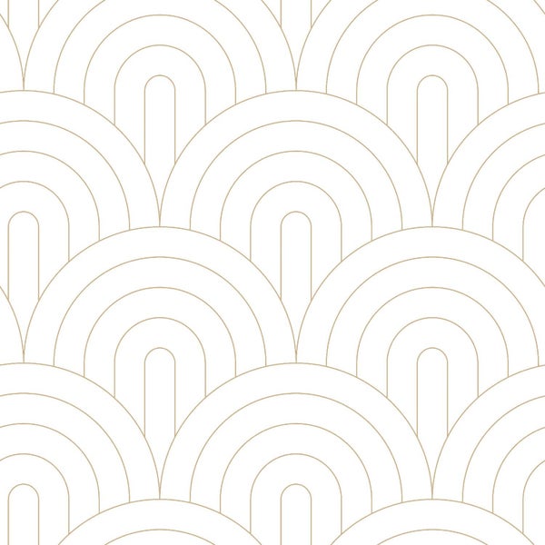 Grafisches Muster mit Halbkreisbögen für Wandgestaltung