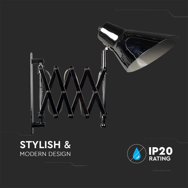 Wandleuchte mit Scherenarm für flexible Beleuchtung