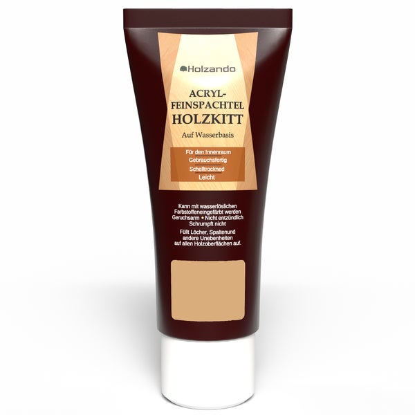 Holzando Acryl Feinspachtel Holzkitt Tube für den Innenbereich