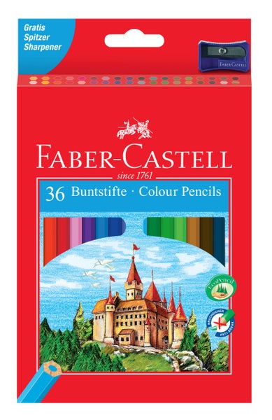 Faber-Castell Buntstifte Castle 36er Set Eco-Farbstifte