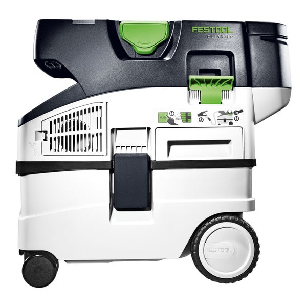 Festool Cleantec Absaugmobil mit Rollen für Baustelle und Werkstatt.