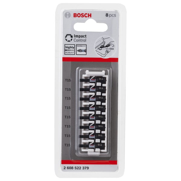 Bosch Schrauberbit-Set Impact Control 8tlg. T15 25 mm - 2608522379