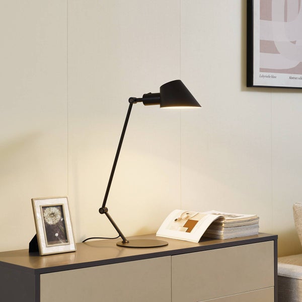 Lindby Tischlampe Corali (Modern) in Schwarz aus Metall (1 flammig, E27) - Tischleuchte Schreibtischlampe Nachttischlampe Wohnzimmerleuchte