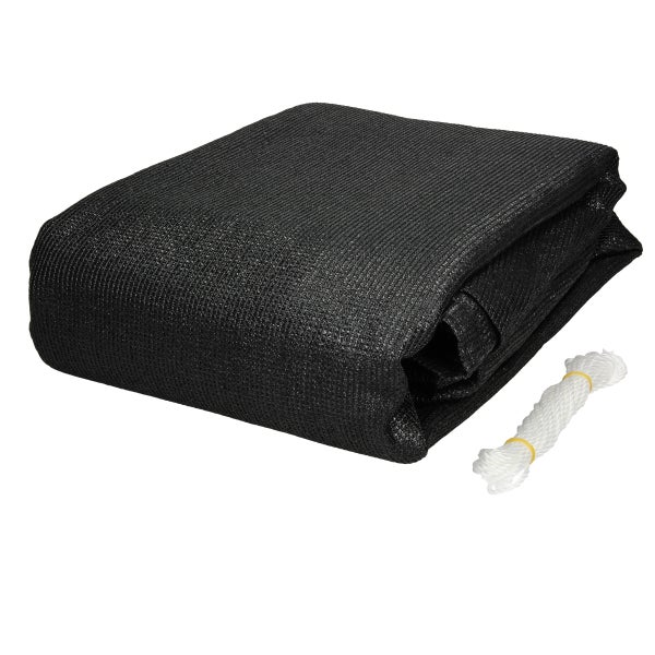ECD Germany Sonnensegel Sonnenschutz 3,6x3,6x3,6m Dreieck Anthrazit 100% HDPE, UV Schutz, wasserabweisend, wetterbeständig, atmungsaktiv, inkl. Befestigungsseile, Schattenspender für Terrasse, Balkon