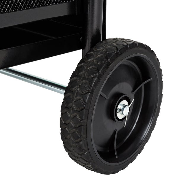 Holzwagen tectake  42,5 x 38 x 80,5 cm aus Stahl schwarz