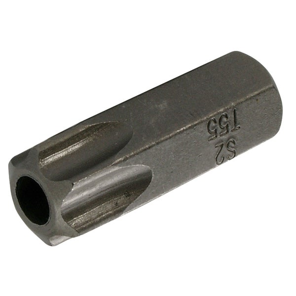 BGS Bit Länge 30 mm Antrieb Außensechskant 10 mm (3/8) T-Profil (für Torx) mit Bohrung T55 - 4655