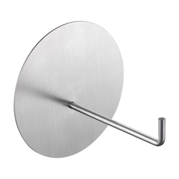 Wandhaken aus Edelstahl mit runder Platte zum Aufhängen von Handtüchern oder Badutensilien.