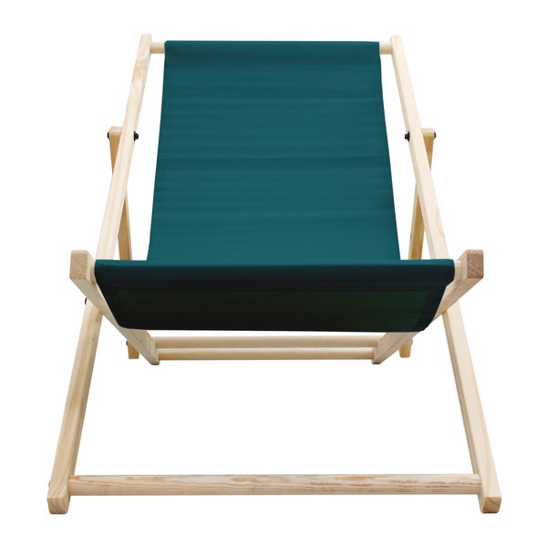 ECD Germany Liegestuhl klappbar aus Holz, 3 Liegepositionen, bis 120 kg, Dunkelgrün, Sonnenliege Gartenliege Relaxliege Strandliege Liege Strandstuhl Klappstuhl, für den Garten, Terrasse und Balkon