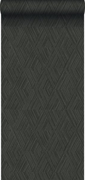 Origin Wallcoverings Tapete 3D-Muster Schwarz - 50 x 900 cm - 347848