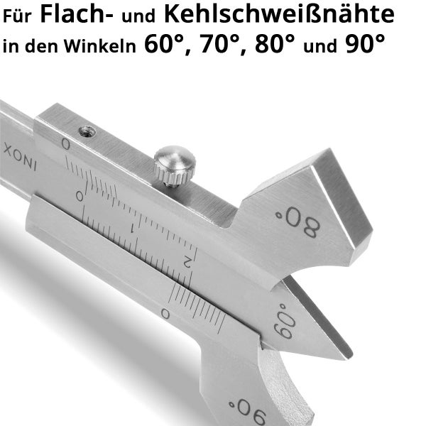 Präzisions-Anreißwerkzeug aus Edelstahl mit Feststellschraube und spitzem Ende.