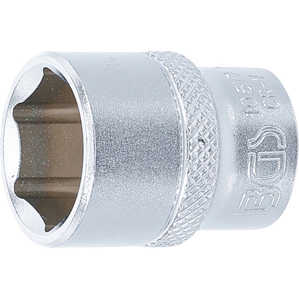 BGS Steckschlüssel-Einsatz Sechskant Antrieb Innenvierkant 10 mm (3/8) SW 17 mm - 10617