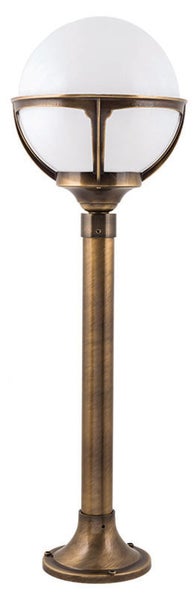 Außenleuchte mit kugelförmigem Lampenschirm für den Garten