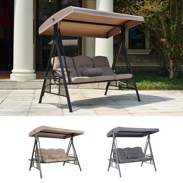 Home Deluxe - Regenabdeckung für Hollywoodschaukel - DESCANSO I Schaukelbank Gartenschaukel Hängekorb